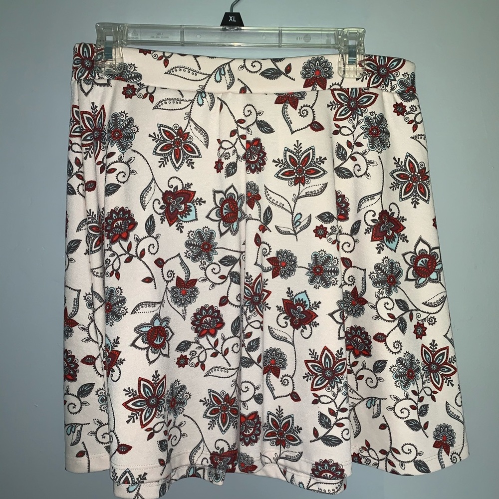 Floral skater skirt
